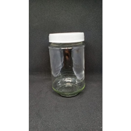 botol jar kaca 330ml tutup plastik