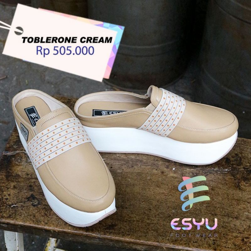 SEPATU SENDAL WEDGES TOBLERONE SERIES - ESYU FOOTWEAR