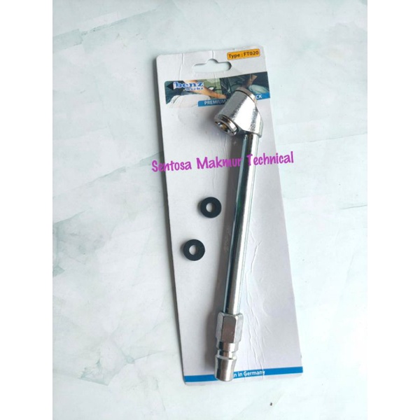 BENZ Tire Chuck Panjang Isi Pengisi Angin Dual Head Model Kopler Coupler