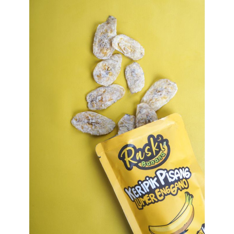 

keripik pisang lumer rasa tiramisu . RASKIBANANA