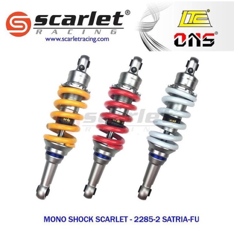 MONOSHOCK SCARLET FU-MX-VIXION-R15-MT15-XABRE PEREDAM KEJUT SHOCK ABSORDER SATRIA FU 150-MX NEW-MX OLD-VIXION NEW-R15V2-R15 V3-XABRE-MT15