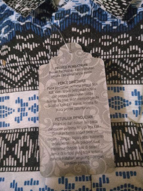 Trolistore Grosir Kemeja Batik Pria Cowok Motif Ketigo Merah Biru Hijau Seragam Batik Mrh Pekalongan
