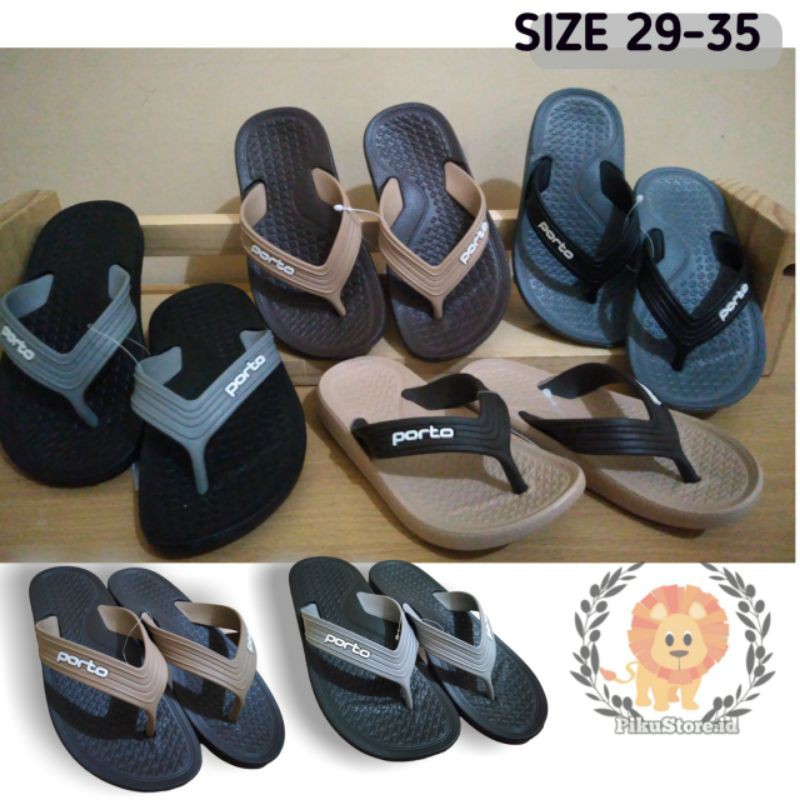 [PIKU] Sandal jepit anak PORTO SIZE 24-35 sendal porto sendal anak sandal porto