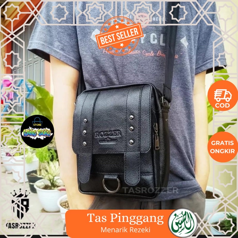 Tas Pinggang Kulit Asli Penarik Rezeki