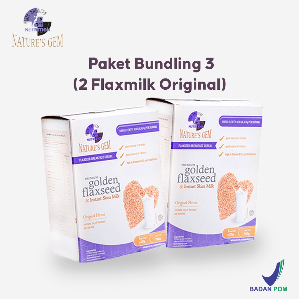 

North American Nutrition Nature’s Gem - Paket Bundling 2 Flaxmilk Original