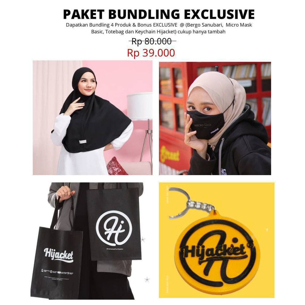 ✅Beli 1 Bundling 4✅ Hijacket URBANASHION Original Jacket Hijaber Jaket Wanita Muslimah Azmi Hijab-1