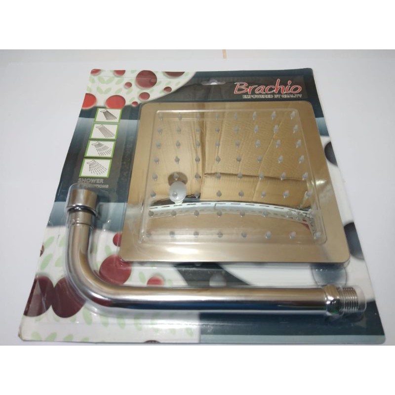 SHOWER TANAM DINDING 8&quot; BRACHIO / SHOWER MANDI / WALL SHOWER KOTAK