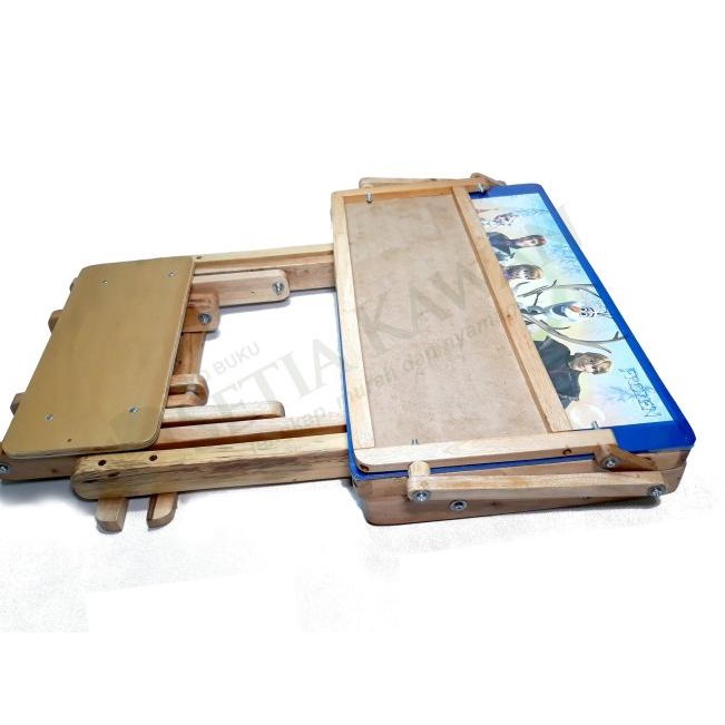 ☁ Meja Belajar Lipat + Whiteboard + Bangku - Ninjago ♥