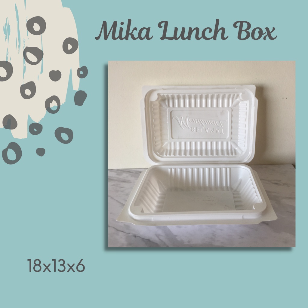 Lunch Box Microwave PP-2 18x13x6 / Tray Box / Meal Box
