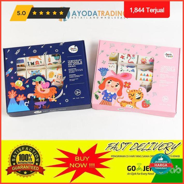 

Joan Miro Temporary Tattoos And Nail Stickers Hadiah Kado - Diskon Box Exclusive