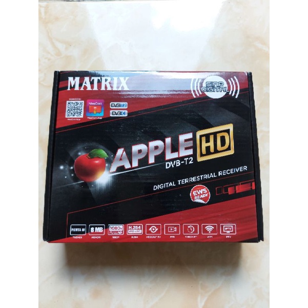 SET TOP BOX/Receiver Tv digital MATRIX APPLE Pemancar sinyal digital