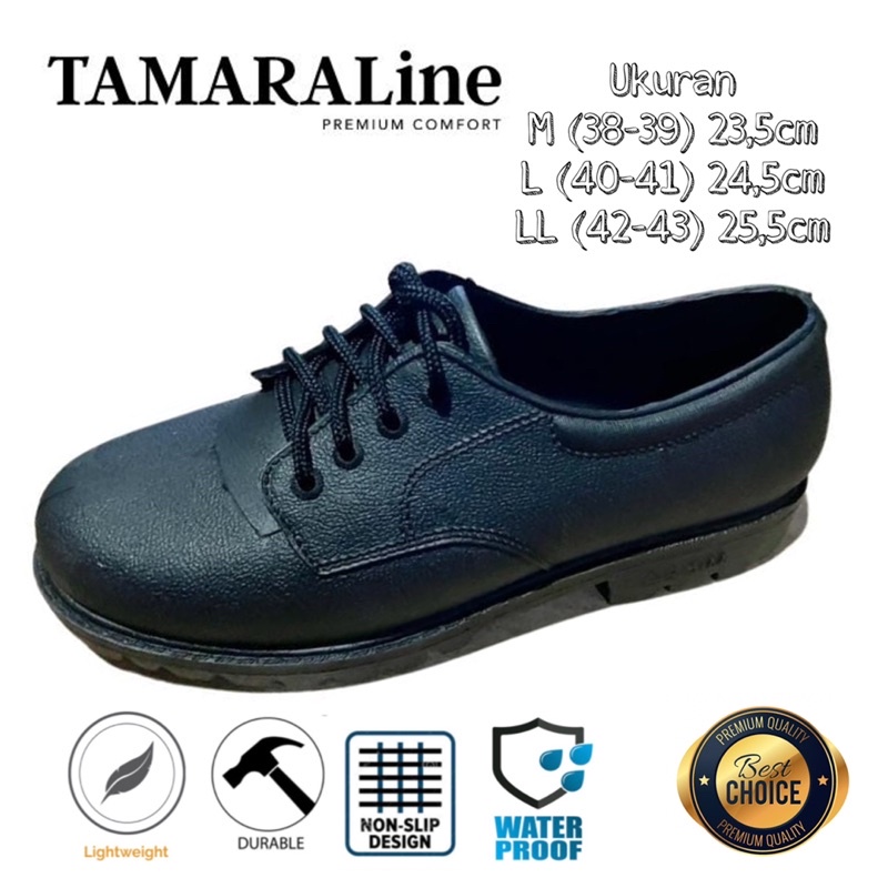 Sepatu Boot Kerja Karet Pria Dewasa / Remaja - TAMARALINE 105 / Bahan Premium Lentur Empuk Ringan Kuat Anti Slip Anti Air Model Sepatu Tali Sporty Outdoor Murah Original