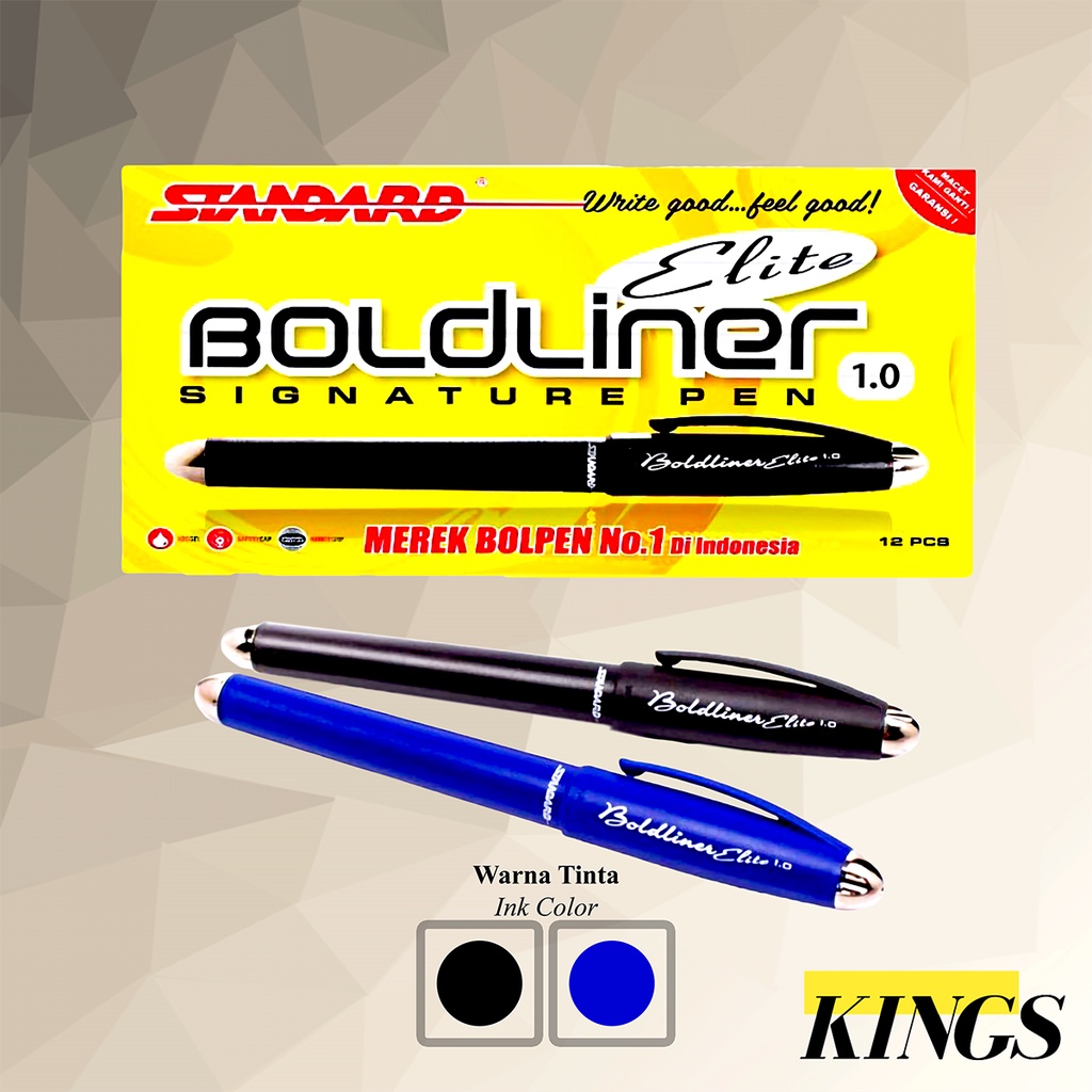 

Standard Bold Liner Elite / Pena / Bolpen / Pulpen 1.0