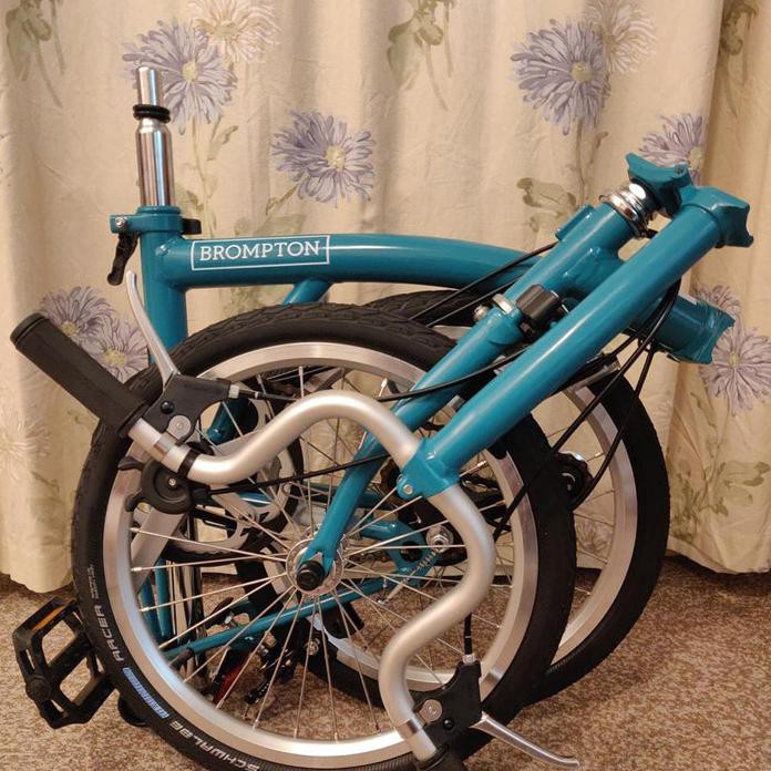 Brompton B75 3speeds waterblue color