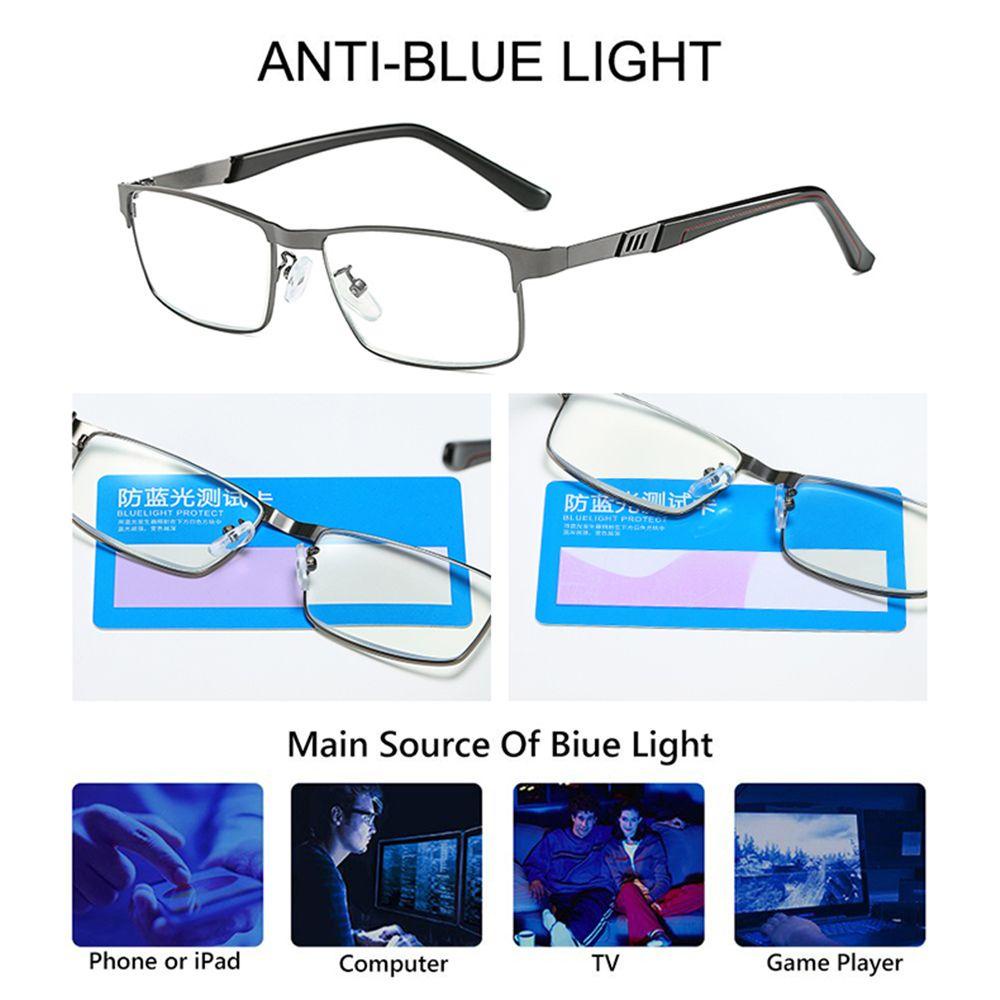 Lily Pria Bisnis Kacamata Baca+1.0~+ 4.0 Anti Blue Light Eyeglasses Kacamata Presbyopic Pria