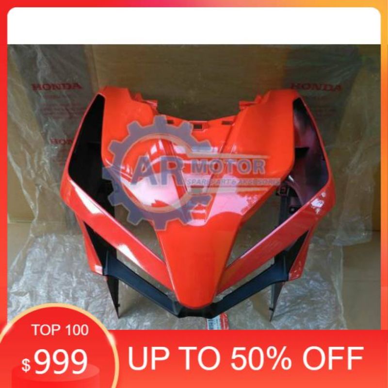 Paketan Tameng Depan Vario New 125/150 LED 2018-2019 Merah Cabe