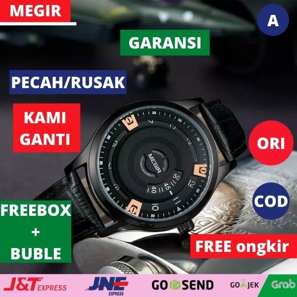 Jam Tangan Pria MEGIR 1067 Leather