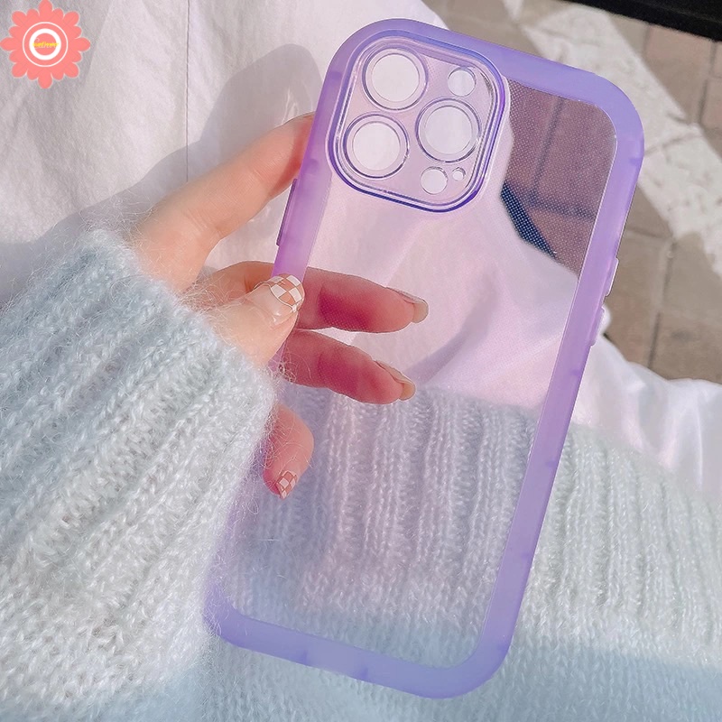 Case Pelindung Lensa Kamera Warna Macaron Fluorescent Tahan Banting Untuk IPhone 11 12 13 11 Pro Max XR X XS Max