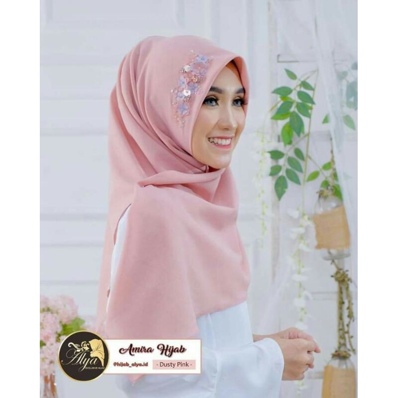 amira hijab squere swarosky payet sulam by alya
