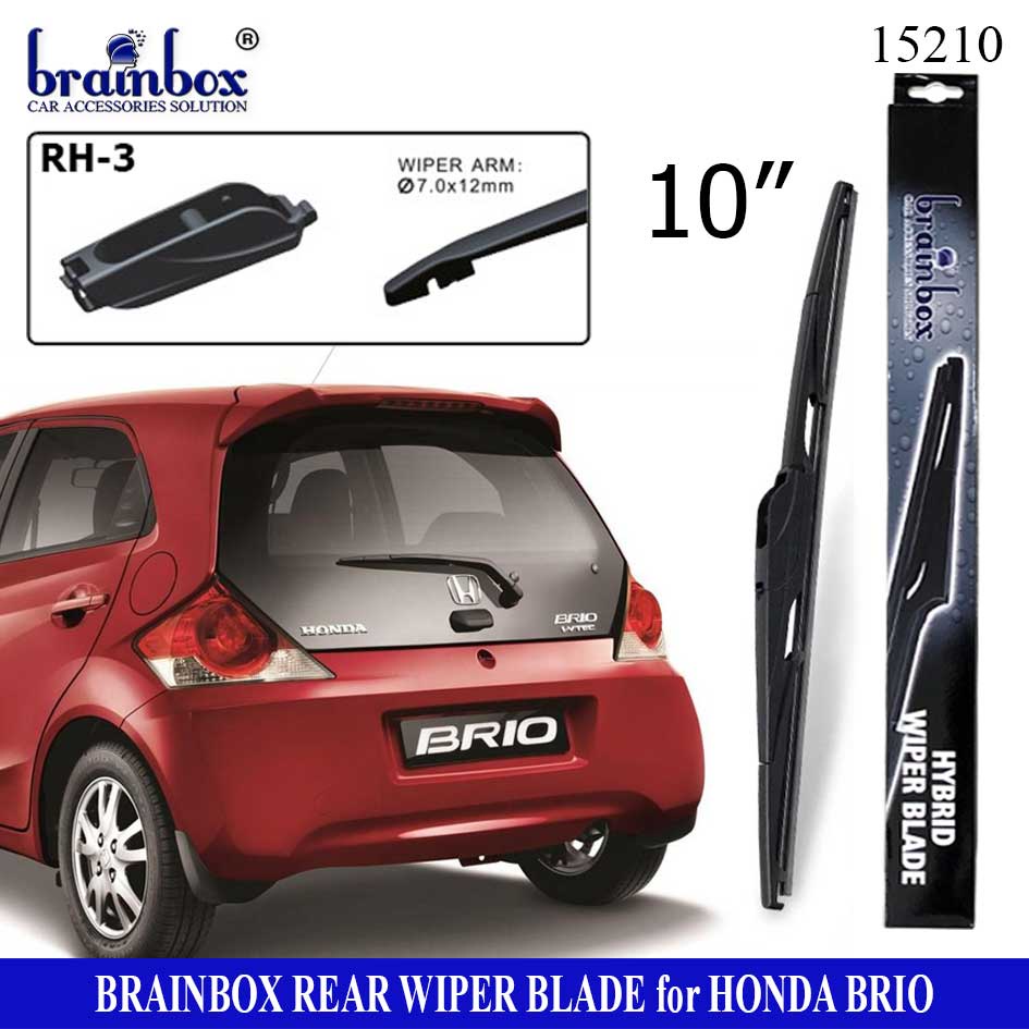 HIGH QUALITY Rear Wiper Blade Brio Wiper Belakang Kaca Mobil Karet Pembersih Kaca Mobil Wiper Kaca M