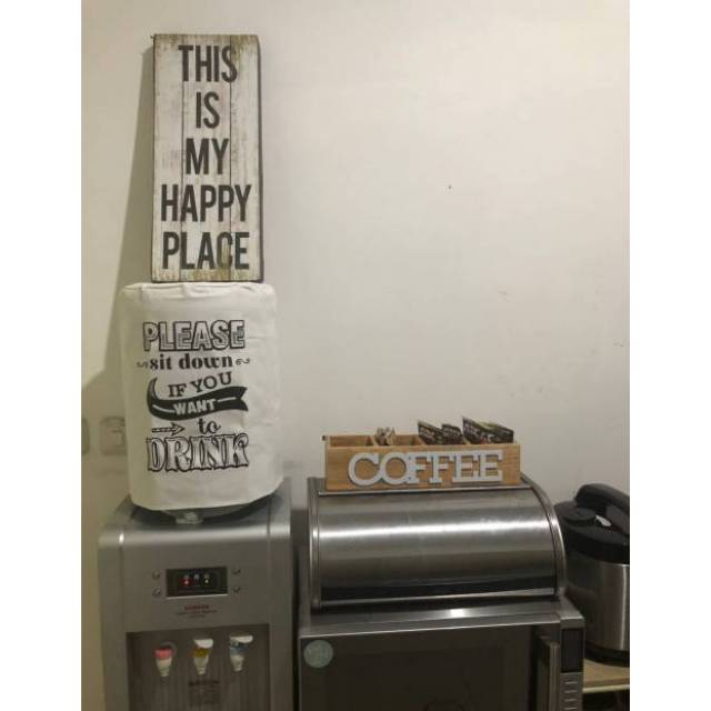 Walldeco Hiasan Dinding Dekorasi Rumah Unik Kayu Rak Coffee Lucu