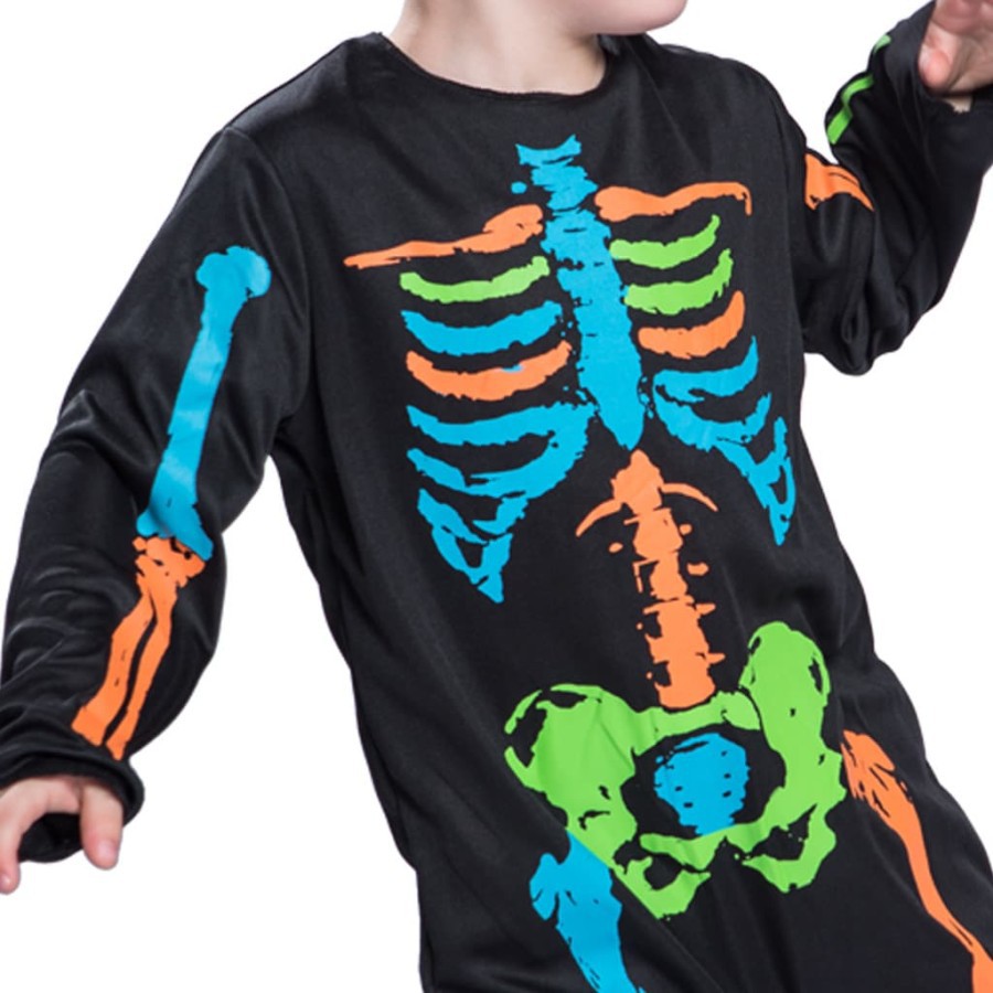 Colourful Skeleton halloween costume kostum halloween anak tengkorak