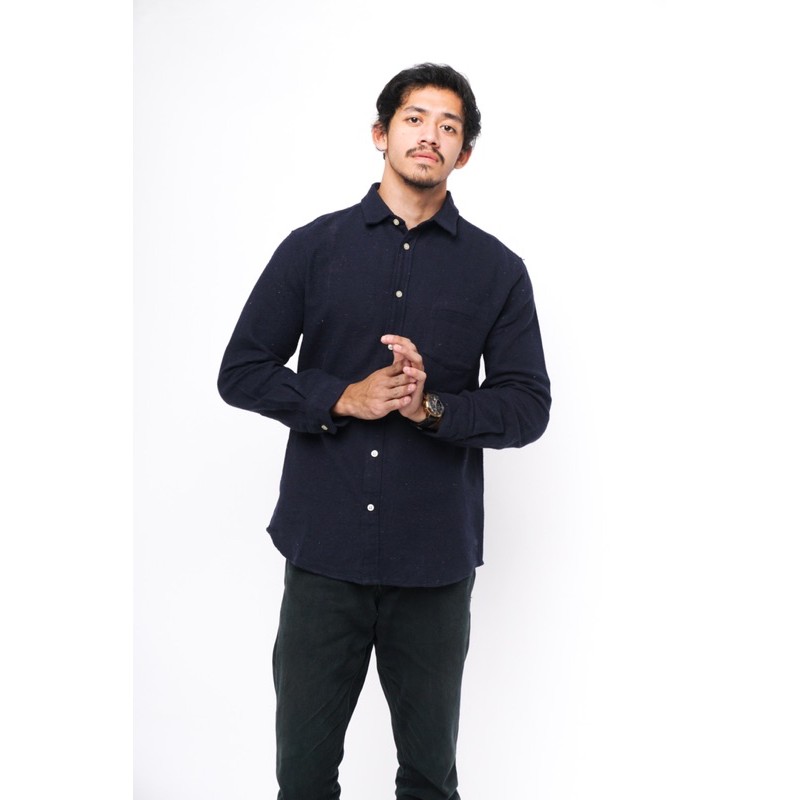 Kemeja Pria GAP Flanel Cozy Twill Original