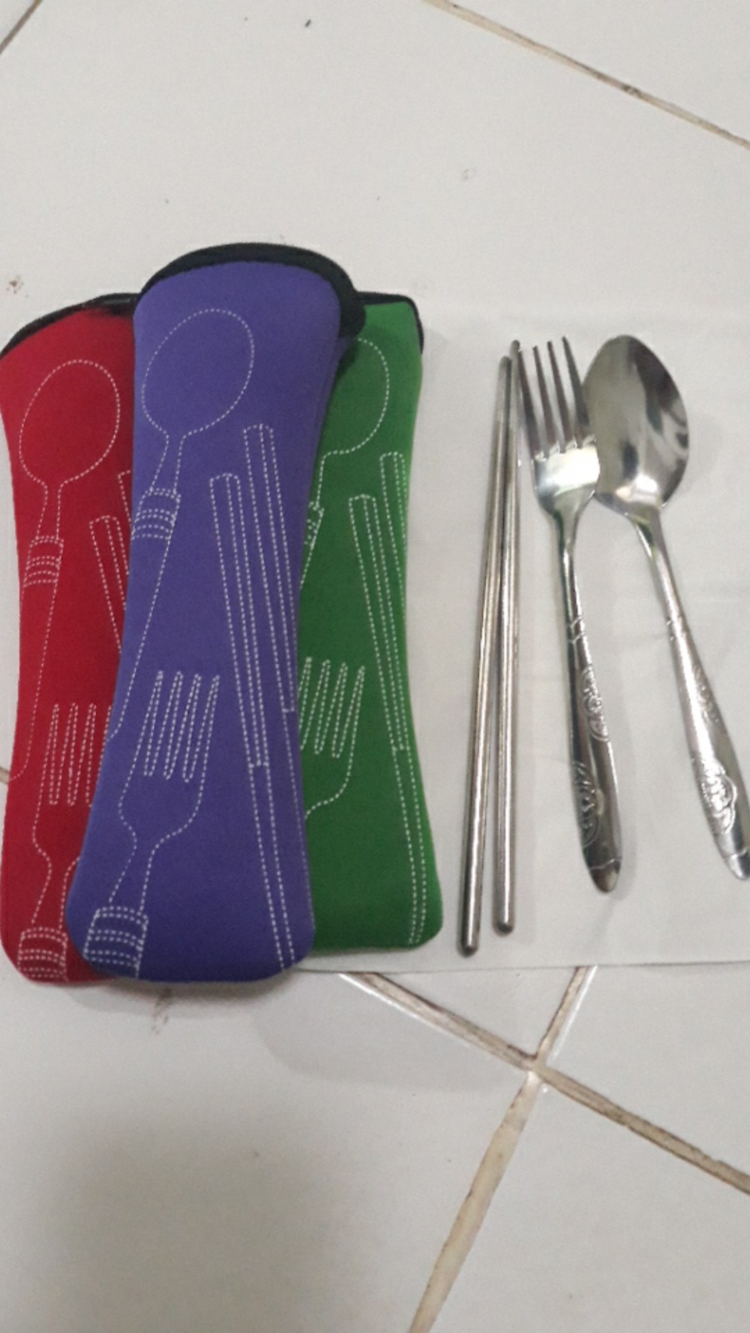 Sendok Set Travel Portable Murah Praktis