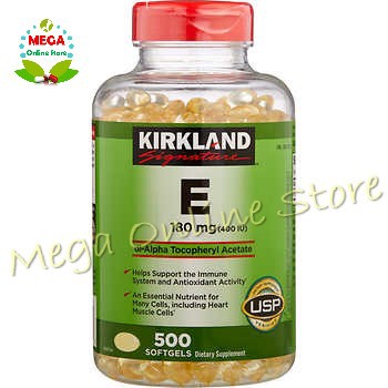 Kirkland Signature Vitamin E 400 IU 500 Softgels