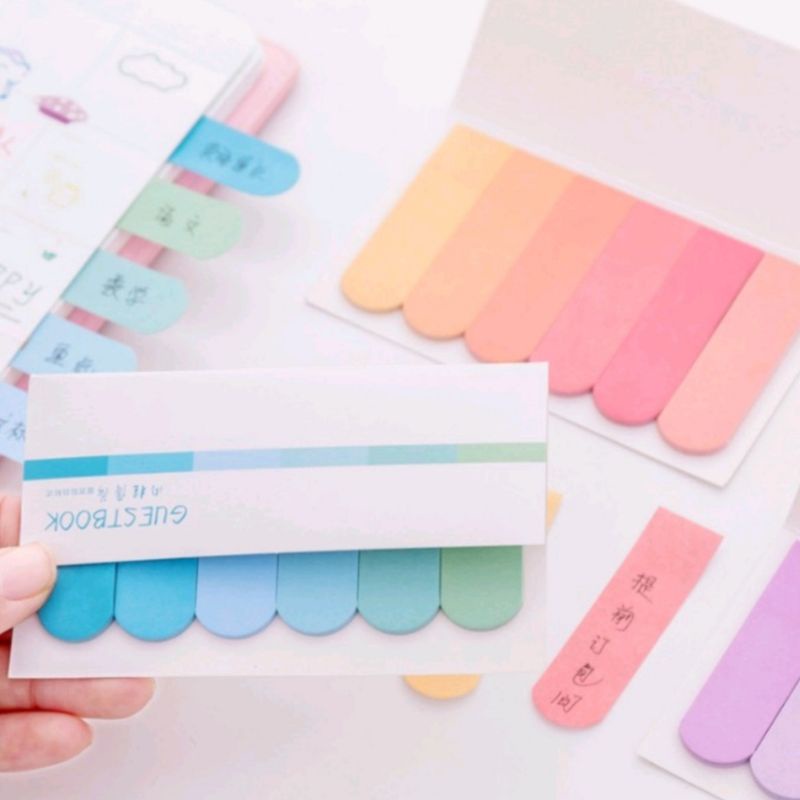 Sticky Note Memo Polos Gradasi Warna