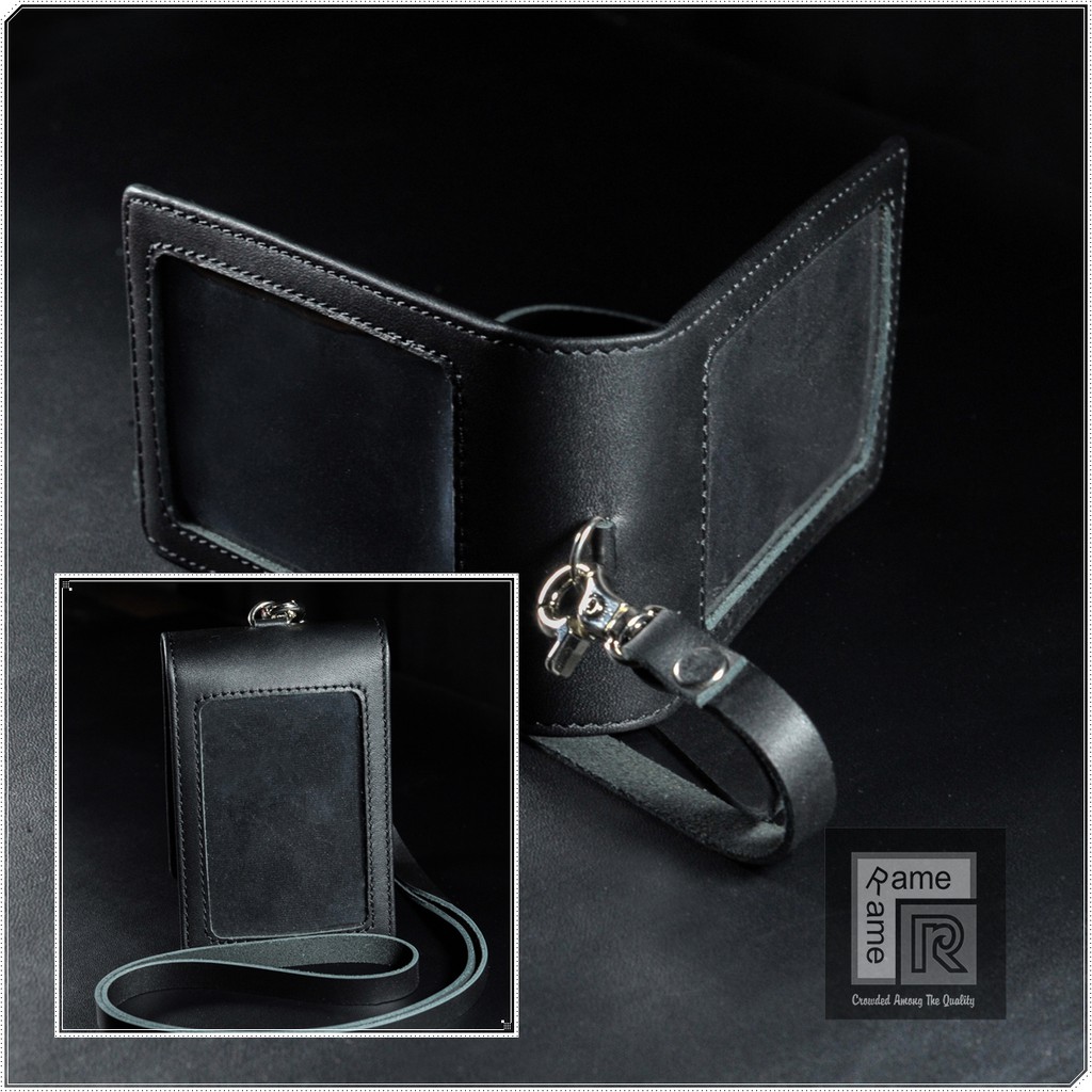 

Id Card Holder Magnet Kulit Black
