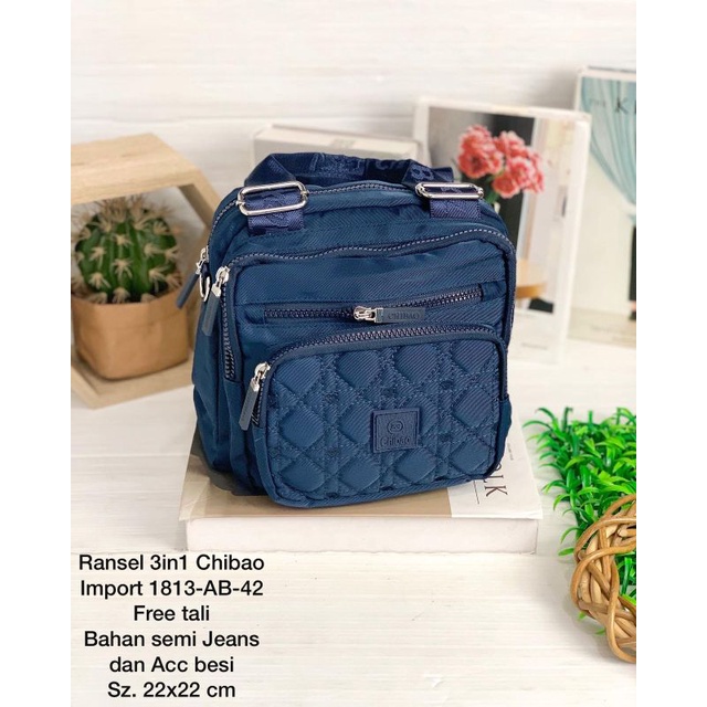 Ransel 3in1 Chibao Import 1813-AB-42