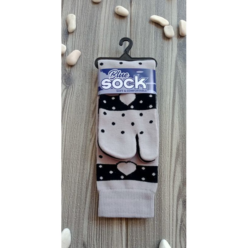 kaos kaki jempol MOTIF POLKALOVE kaoskaki panjang muslimah-Abu muda