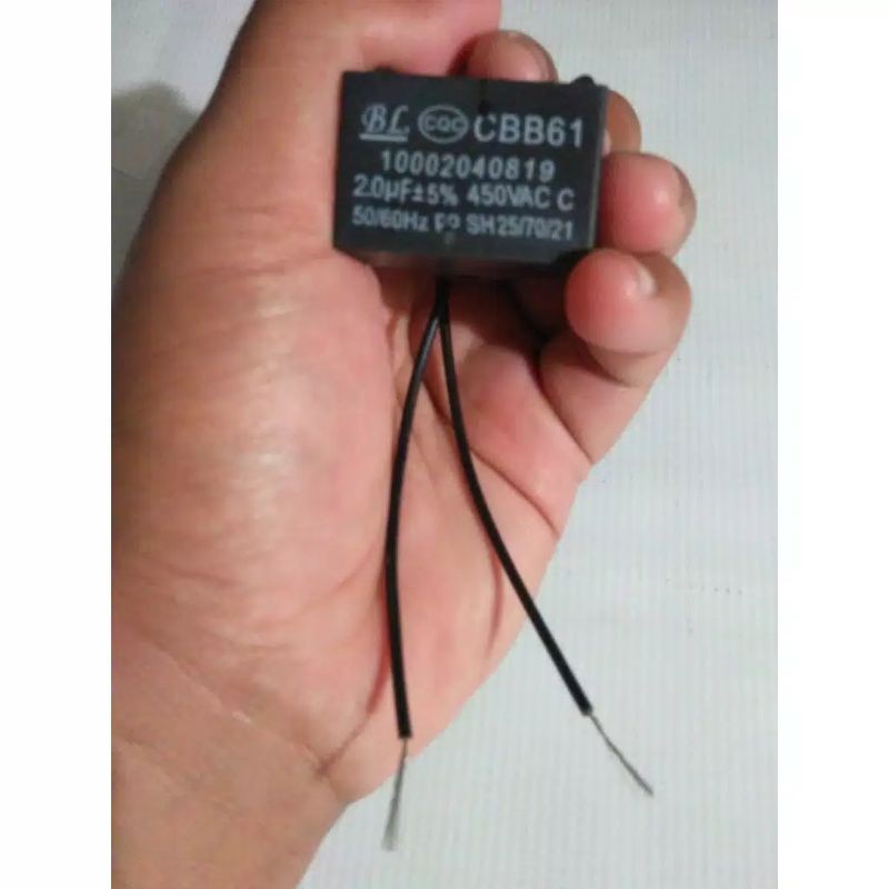 Kapasitor ,  1.5 UF  2uf  ,2.5 UF  , 3 UF  Capasitor , kipas  , Kipas  Angin  450V