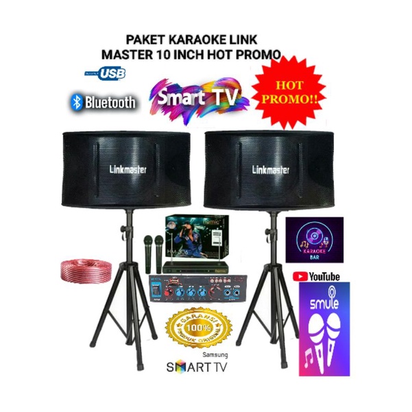 Paket karaoke sound sistem link master 10 inch
