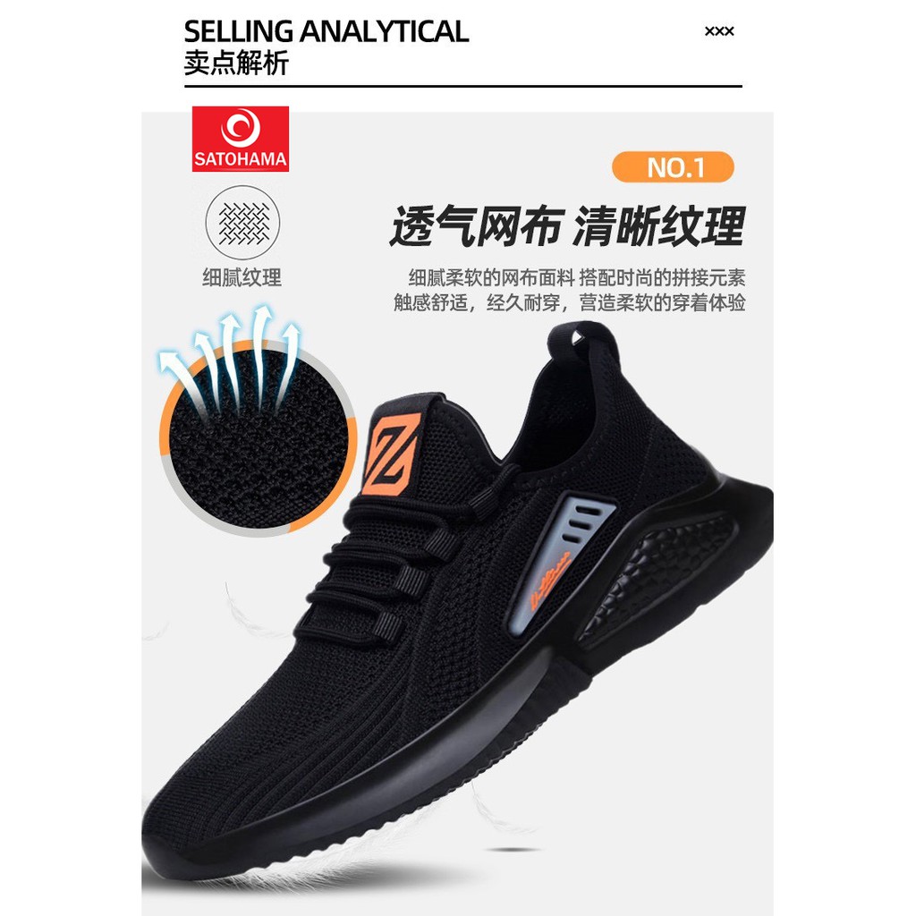 Satohama Sepatu Sepatu Pria Sneakers Casual Running Shoes Pria Wanita Import Unisex Keren 2021