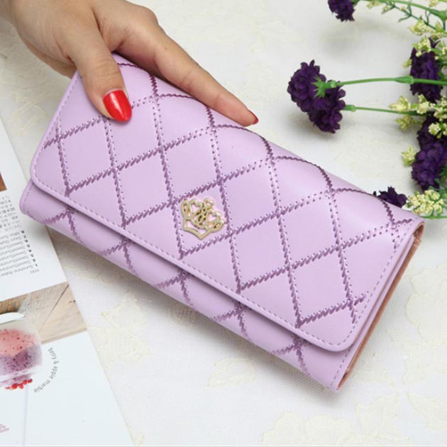 dompet panjang mahkota new Korean version metal crown wallet (4E3) bdo089