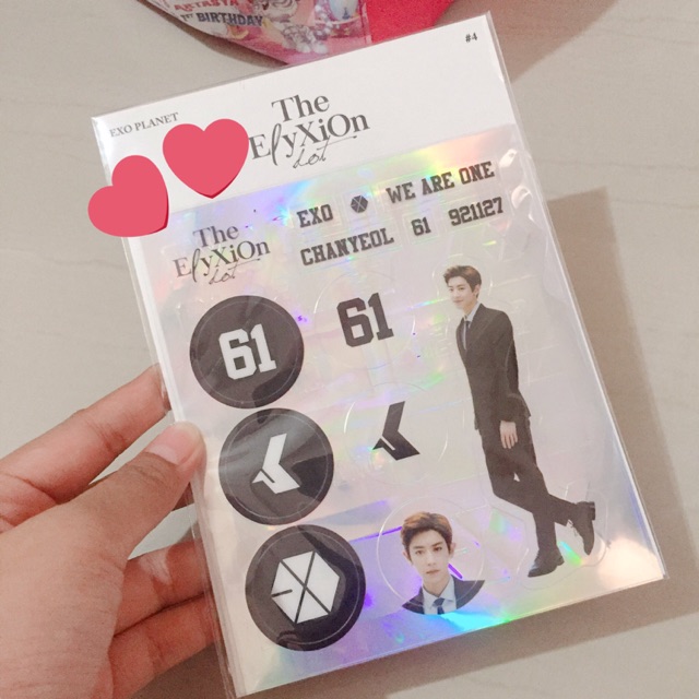 DECO STICKER ELYXION Only ( official ) - PCY / CHANYEOL