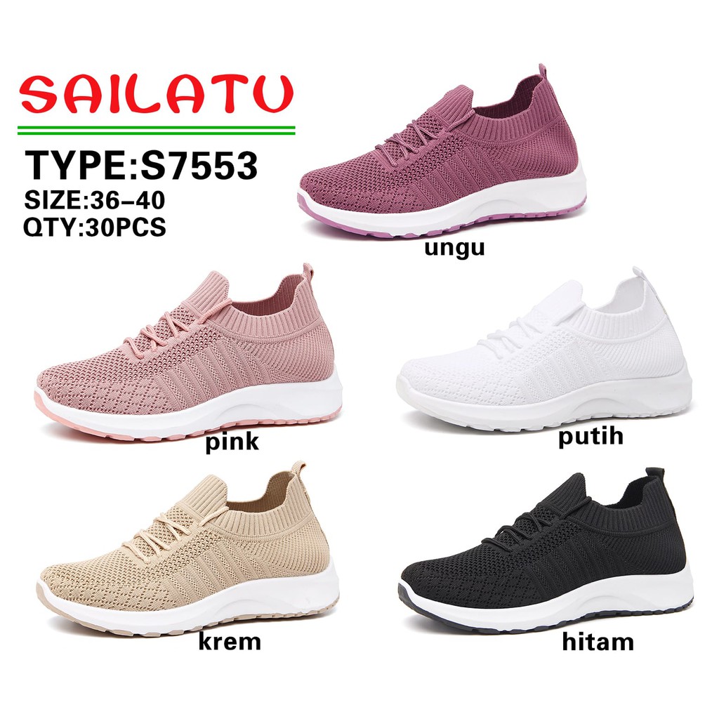 Sailatu Sepatu Wanita Rajut 36 -40