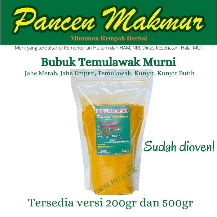

TERBARU Bubuk Temulawak Murni 500gr