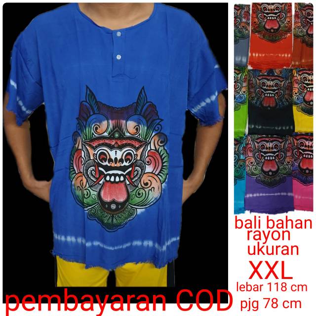 BH 05 baju bali rayon kepala singa dsr wrn xxl