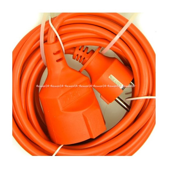 Krisbow Kabel Ekstensi 5 M Kabel Panjang Gulung 5m Stop Kontak Round Cable Orange 5 meter