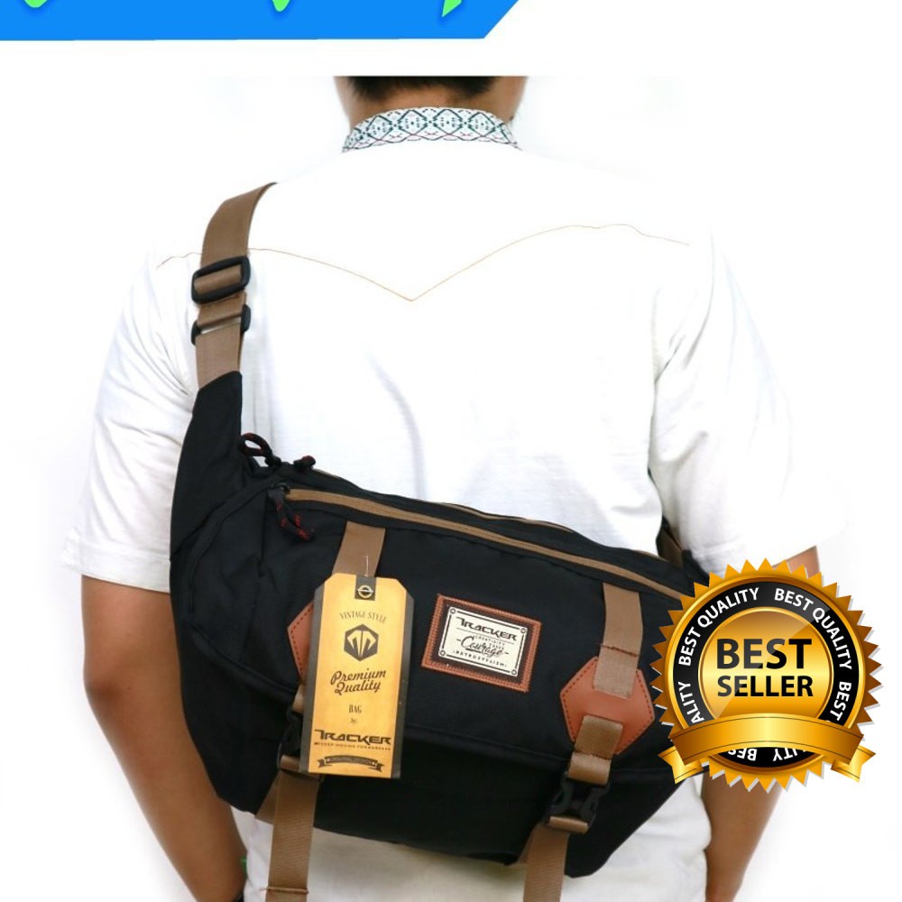 Tas Waistbag Selempang Pria Tracker Original 20506