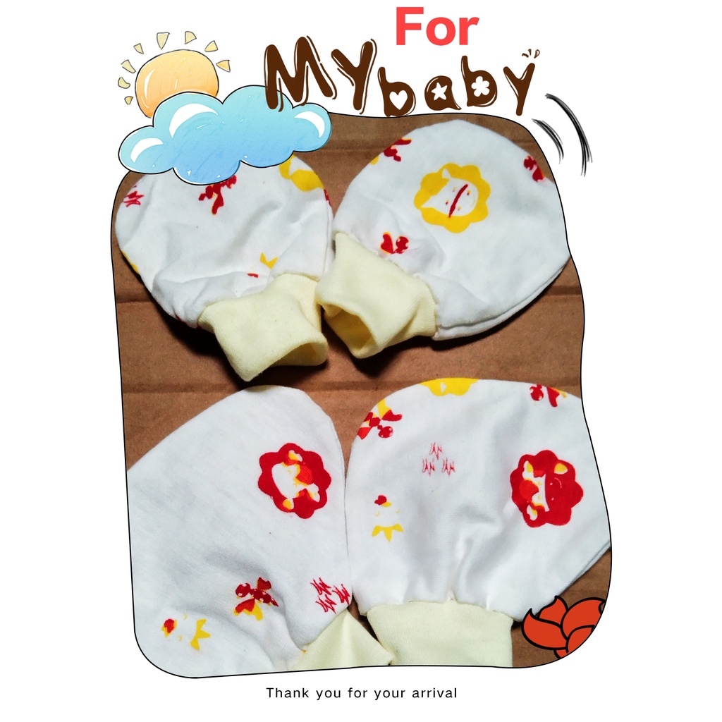 Sarung Tangan Kaki Set Bayi Baru Lahir