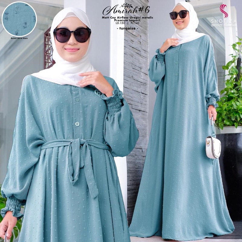 AMIRAH SUPER JUMBO DRESS AIRFLOW URAGIRI ORI BY SHOFIYA