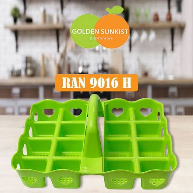 Rak Aqua Gelas Golden Sunkist isi 16 (RA 9016A)