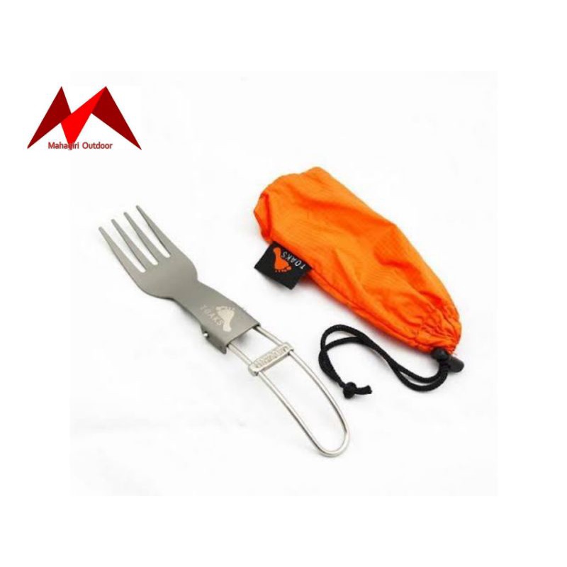 Toaks titanium SLV-09 folding fork ultralight camping outdoor