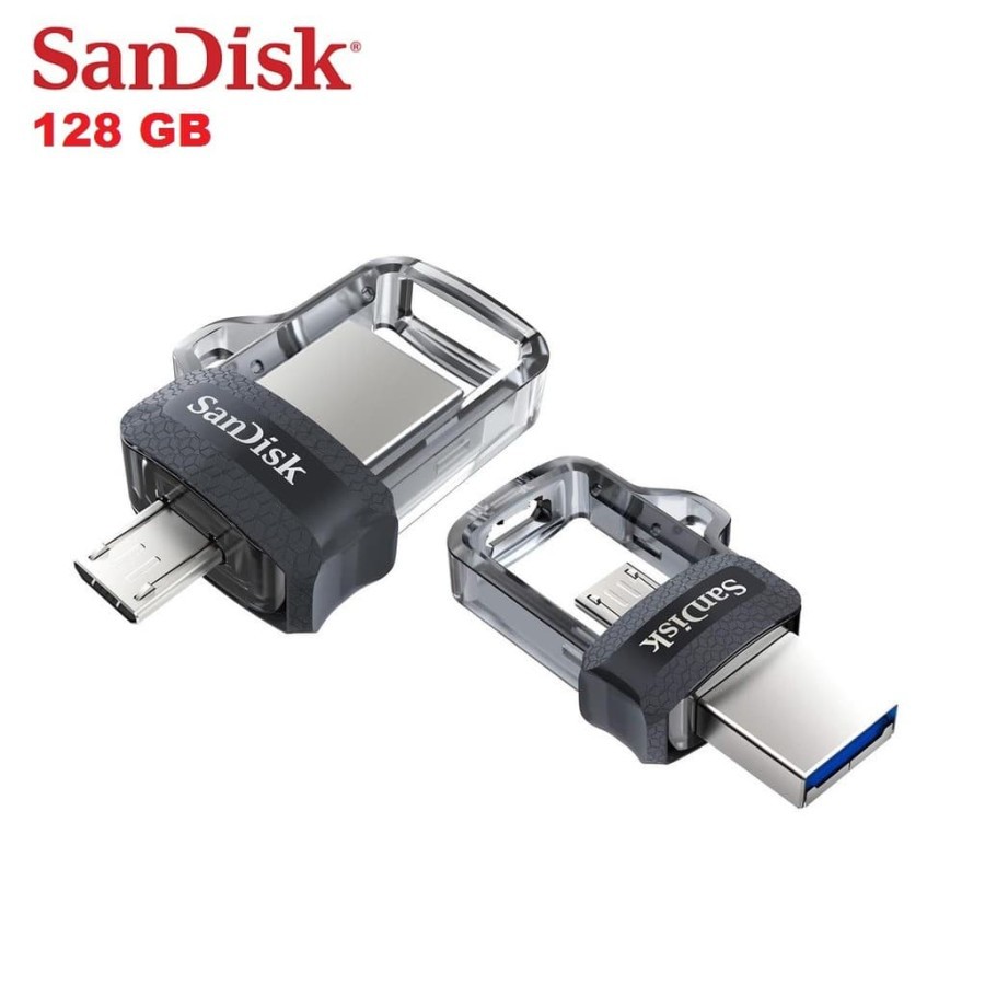 Flashdisk Sandisk OTG M3.0 BLACK 128gb