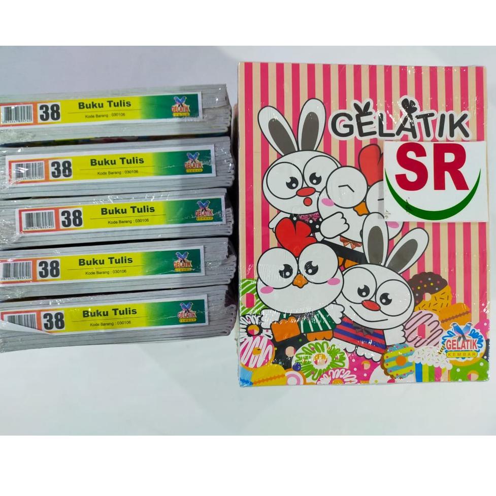 

⸨GaM♟⸩ ⭐️ Buku Tulis Merk Gelatik Kembar isi 38 Lembar (1 pak isi 10 Buku) ||Pasti.murah