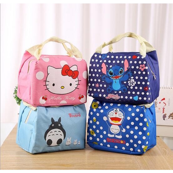 Insulated Lunch bags Disney Cooler bag motif kartun tas bekal makan